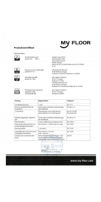 Product Certificate