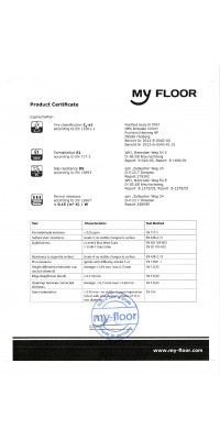 Product Certificate